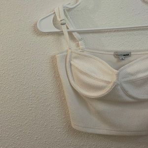 White Fashion Nova Bustier top